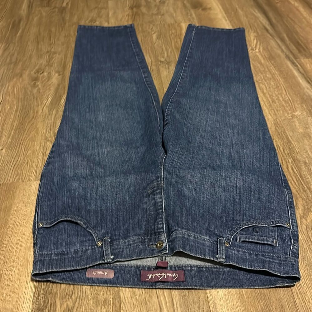 ☀️Gloria Vanderbilt Amanda Classic Fit Jeans Women’s Size 16W Dark Wash Denim